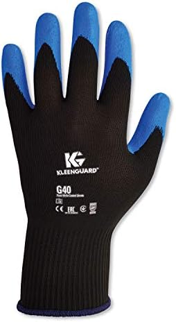 קימברלי-קלארק G40 כפפות מצופות ניטריל, אורך 240 ממ, גדול/גודל 9, כחול, 12 זוגות