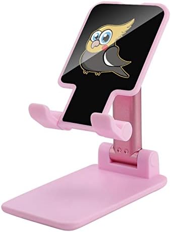 קוקטייל חמוד ציפור טלפון סלולרי מתקפל עומד מתכוונן מחזיק טלפון עריסה שולחן עבודה מתאים לכל 4-13 סמארטפונים בגודל אחד