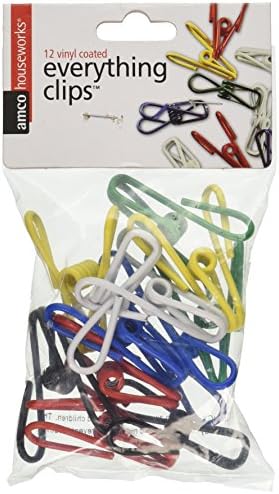מחזיקי קטעי מתכת צבעוניים רב-תכליתיים של AMCO מחזיקי קטעי מתכת צבעוניים, 12 חבילות, צבעוניות