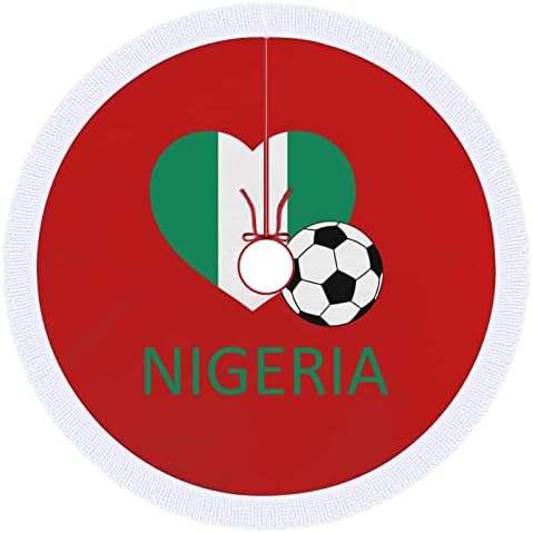 אהבה חצאית עץ חג המולד של ניגריה בכדורגל לקישוטים למסיבות חג עם תחרה ציצית