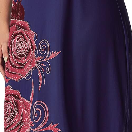 נשים 2023 ליידי סריגה אלגנטית שמלת קייפ תחרה בתוספת הדפסה בגודל חצי שרוול שמלות מקסימיות פלוס גודל