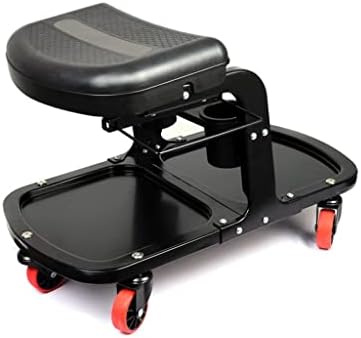 מושב רולר 360 מעלות צואה מתגלגלת מסתובבת עם גלגלי גלגלים מסתובבים אוניברסליים למשרד ביתי או כושר ספורט או חנות מוסך
