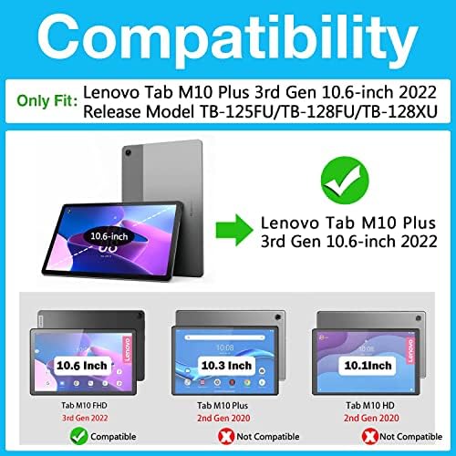 מקרה נקה ל Lenovo Tab M10 פלוס דור 3 10.6 דגמים TB-125FU/TB-128FU/TB-128XU טבליה