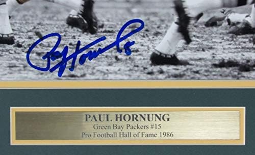 Paul Hornung Hof Packers חתום/חתימה 11x14 תמונה ממוסגרת JSA 158424