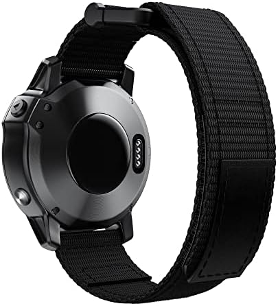 DAIKMZ 26 22 ממ רצועות שעון ניילון עבור Garmin Fenix ​​7 7x 6x Pro 5x Watch Easyfit Band Band Strap Strap Strap