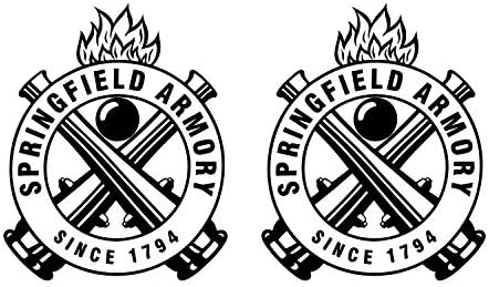 United by Color Springfield Armory מאז 1794 מדבקה לארגז כלים, חלון משאיות, קופסאות אקדח, קסדות, כובעים קשים או קירות
