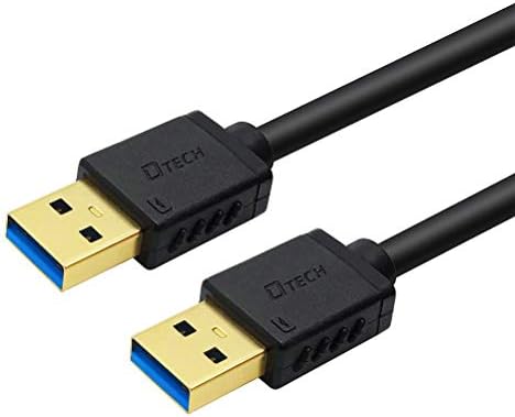 DTech USB סוג A 3.0 כבל 6 מטר זכר לזכר מהירות גבוהה חוט נתונים בשחור