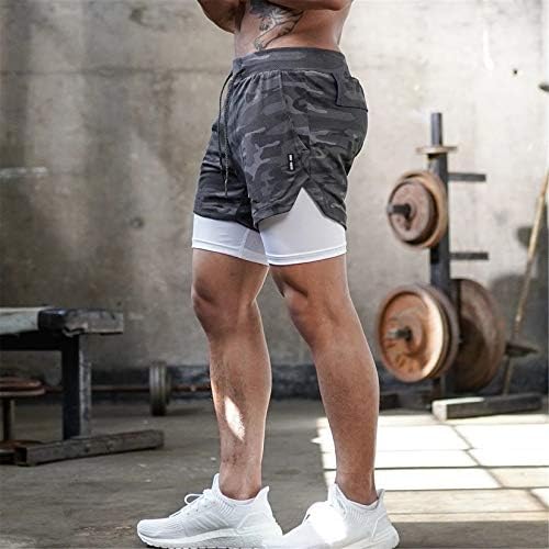 מכנסי ריצה אימון לגברים קל משקל אימון יוגה כושר מכנסיים קצרים עם כיסים