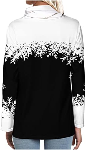HGNAY חג שמח סווטשירט סוודר סוודר נשים שרוול ארוך סוודר הדפס בסגנון סווד