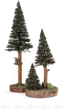 Rudolphs Schatzkiste עצים מחטניים עם בית ציפורים גובה ירוק של בערך. 27 סמ עולה עץ עפר עץ עץ עץ עץ חג המולד
