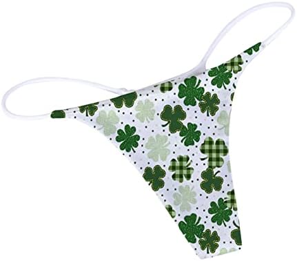 IIUS St.Patrick's Day Green Sexy Sexy Honk תחתוני נשים שובבה T-Back-Back Hars