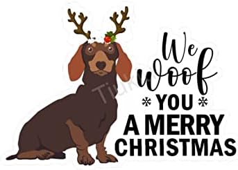 אנחנו האו לך שמח חג המולד מדבקה, חג המולד נושאים מדבקת תוויות חג המולד כלב לברדור כלב גזע עגול מדבקות סט של 40, 2 אינץ