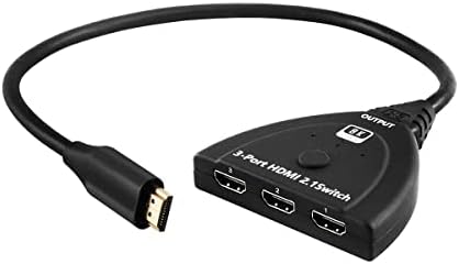 4K@60Hz HDMI מתג RGB 3 ב 1 OUT 3-PORT 3-PORT HDMI STRINGERECER תומך ב- 4K HDCP2.2 HDMI2.0 עבור HDTV PS3/4 קונסולות משחק