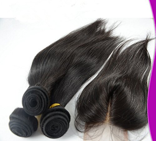 להתמודד 2018 פופולרי 8 א אמצע חלק סיני בתולה רמי מארג גב 'לולה שיער אדם חבילות עם סגירת תחרה ישר טבעי צבע 8סגירה+10 10 10 ערב