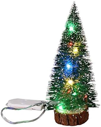 קישוט חג המולד של XIOS 2022 עץ מיני חג המולד עם קישוטים LED אורות קישוט שולחן עבודה של חג המולד פסל ענק עיצוב הבית