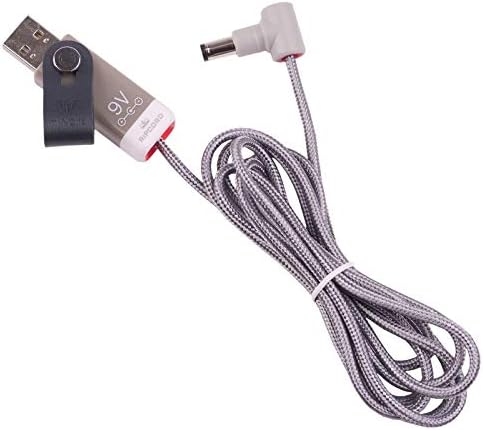 Myvolts Ripcord USB עד 9V DC DC Power Cable תואם לכונן קודקוד, דוושת אפקטים סודיים של טון