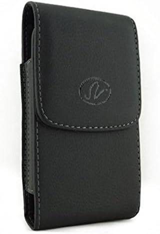 טלפון עור אנכי שחור כיסוי כיסוי לכיסוי קליפ חגורה לחזקת To-Mobile LG Aristo-T-Mobile LG K7-T-Mobile Samsung Galaxy S5