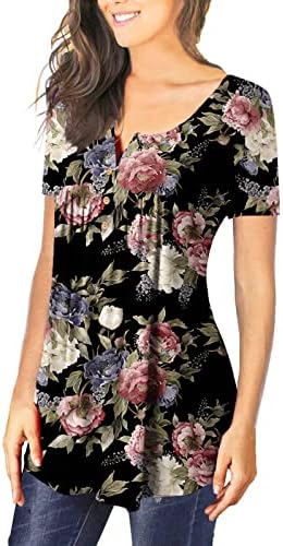 נשים טוניקת חולצות 2023 אביב קיץ טרנדי קצר שרוול חולצות להסתיר בטן חמוד טיז מזדמן מתגנדר חולצות עבור חותלות
