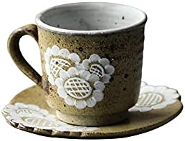 כוס תה קפה של יואנפלק וכוס צלוחית עצם סין סין קרמיקה קפוצ'ינו ספל קפוצ'ינו עכשווי כוסות תה כוס תה אננס מתאימה מאוד משקאות מעורבים מאוד