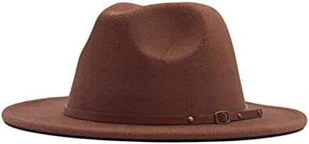 כובע וינטג 'פדורה פנמה כובע צמר כושר צמר כושר קלאסי חגורה רחבה אבזם אבזם כובעי בייסבול תקליפים כובעי בייסבול גברים ו